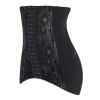 Summer Thin Lace Waist Corset Long Underbust Corset Waist Trainer Body Sculpting Wear, Black
