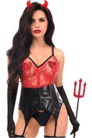 Lavish 4 PC Sexy Devil Lingerie Costume (size: medium)