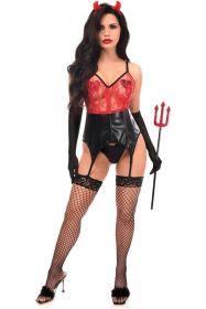 Lavish 4 PC Sexy Devil Lingerie Costume (size: XSmall)