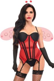 Lavish 4 PC Sexy Ladybug Lingerie Costume (size: medium)