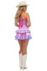 Top Drawer 2 PC Steel Boned Purple/Pink Mesh Underwire Bustier Corset & Skirt Set