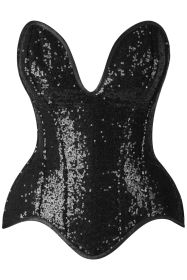 Top Drawer 5 PC Premium Sequin Bunny Corset Costume (size: medium)
